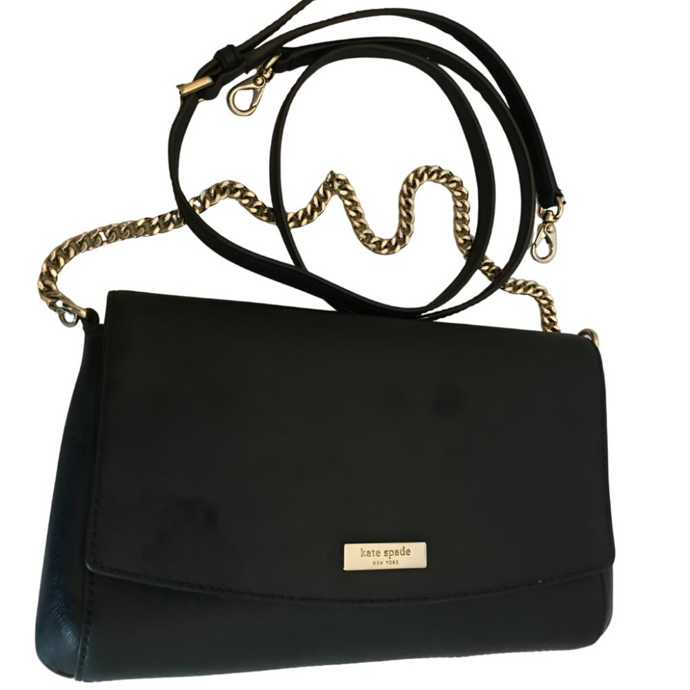 Kate Spade ♠️  Black Crossbody Purse with 22" adjustable strap - Picture 3 of 10